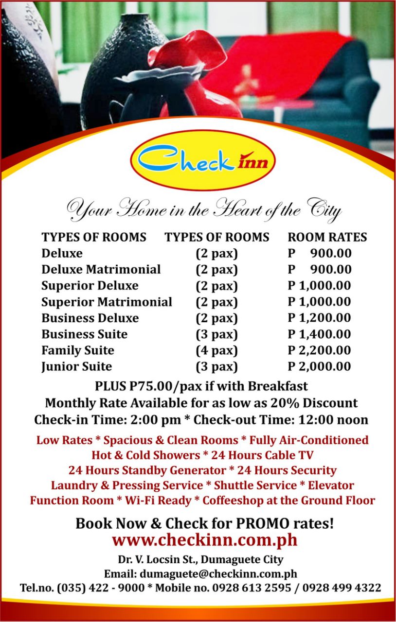 Check Inn Pension Arcade Dumaguete Rates